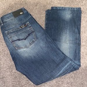 Buffalo David Bitton Men’s Slim Boot Stretch Blue Jeans Size 36x32